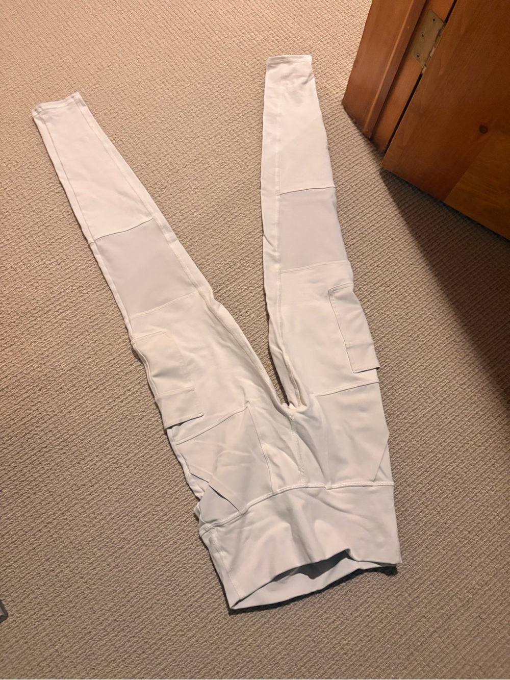 ALO Yoga White High-Rise Pocket Leggings